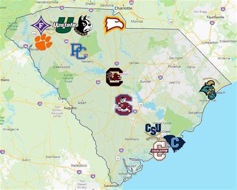 Sports Teams in South Carolina - Sport League Maps