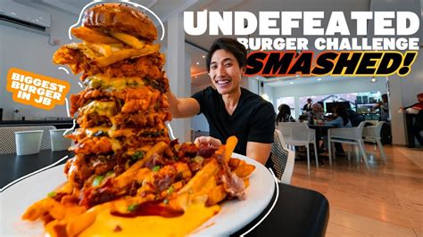 BIGGEST BURGER in Malaysia?! | 10,000 Calories Undefeated Burger ...