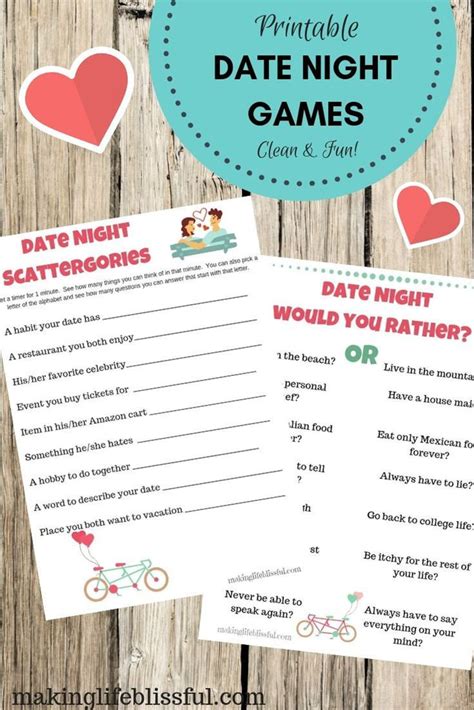 Date Night Games for Couples, Clean Couple Games, Home Date Night, Singles Dating Game - Etsy ...