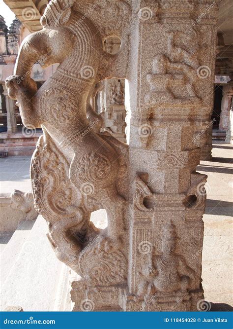 The Hampi Temple Complex, a UNESCO World Heritage Site in Karnataka, India Stock Photo - Image ...