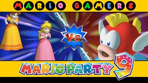 Mario Party 9 - Boss Rush (Peach vs Daisy) - Mid Boss Battles - YouTube