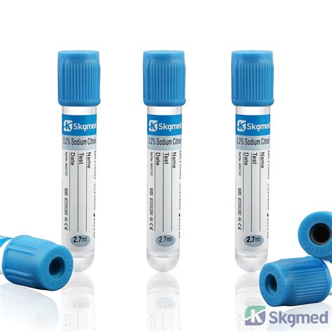 Blood Collection Tube Coagulation Sodium Citrate 3.2% or 3.8% - Buy Sodium Citrate, Blue tube ...