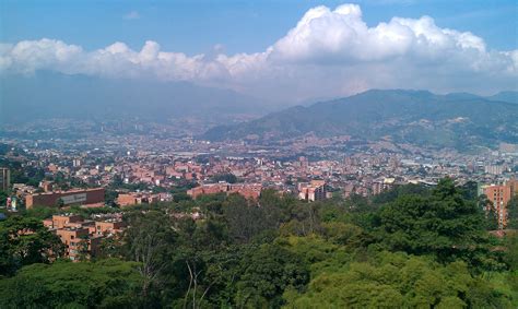 Cityscape and Mountains with sky and clouds in Medellin, Colombia image - Free stock photo ...