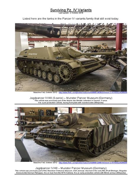 Surviving Panzer IV Variants | PDF | Panzer Iv | Tanks