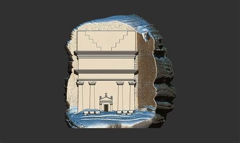 Al-Ula Rock Palace Qasr al Farid Madain Saleh 3d model 3D model 3D ...