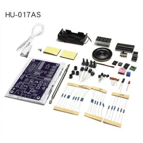 Electronic FM Radio Kit Soldering Practice Kit HU-017A RDA5807S FM ...