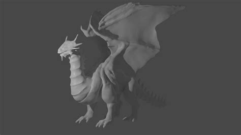 3D Model Dragon Blender Sculpting - TurboSquid 1691260