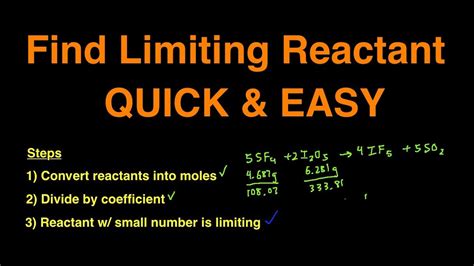 How To Do Limiting Reagent