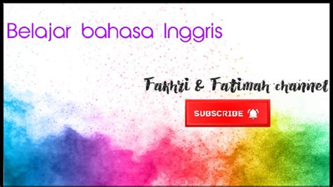 belajar bahasa Inggris - YouTube