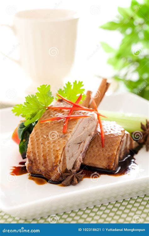 Chinese roast duck stock image. Image of food, dinner - 102318621