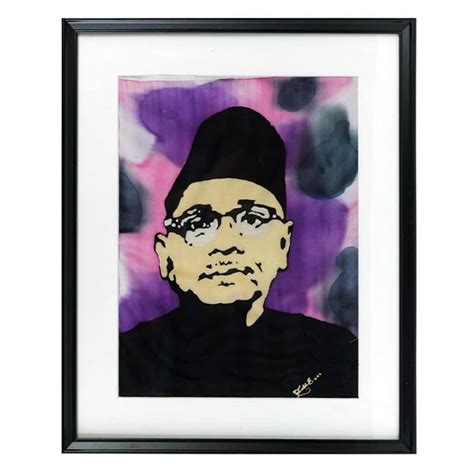 Batik Painting - Portrait of Tunku Abdul Rahman - Jadi Batek