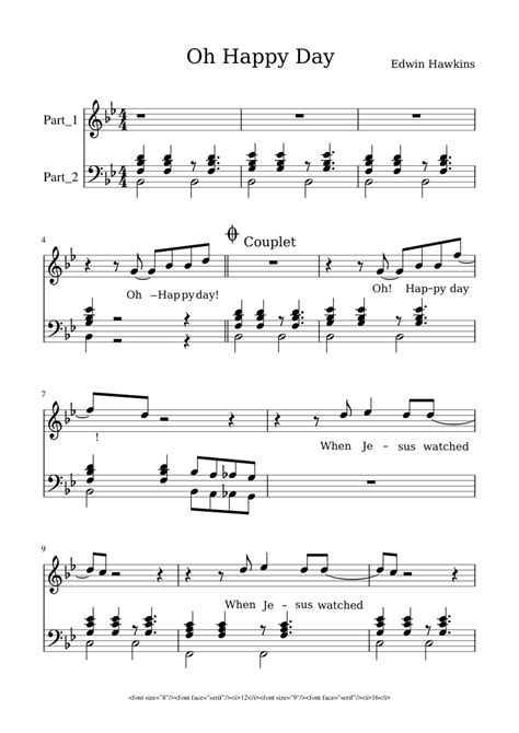 Oh Happy Day Sheet music for Vocals (Choral) | Musescore.com