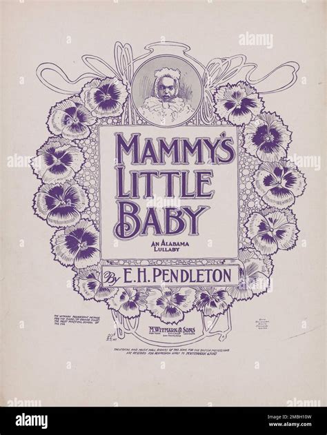 'Mammy's little baby', 1901. 'An Alabama Lullaby by E.H. Pendleton'. From a collection of sheet ...