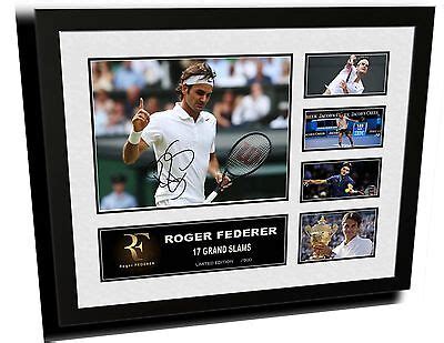 ROGER FEDERER SIGNED LIMITED EDITION FRAMED MEMORABILIA | eBay