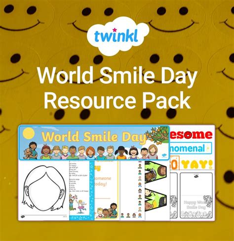 World Smile Day Resource Pack | World smile day, Craft activities ...