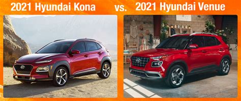 Hyundai Crossover Comparison: 2021 Hyundai Kona vs 2021 Hyundai Venue ...