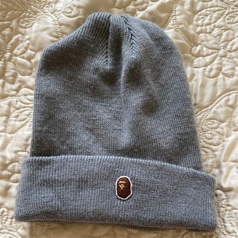 BAPE Women's Grey Hat | Depop