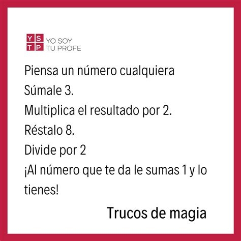 5 Trucos de magia matemáticos que te dejarán con la boca abierta - Yo Soy Tu Profe