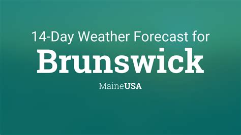 Brunswick, Maine, USA 14 day weather forecast