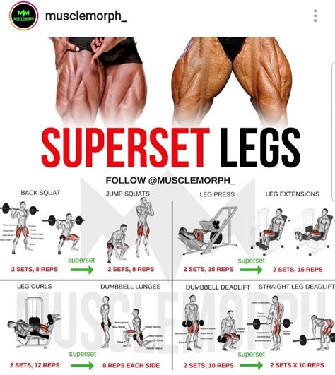 Superset Legs Day | Leg workouts gym, Leg workouts for mass, Killer leg ...