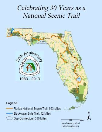 Florida Trail, State Of Florida, Miles To Go, Nst, Trail Maps ...