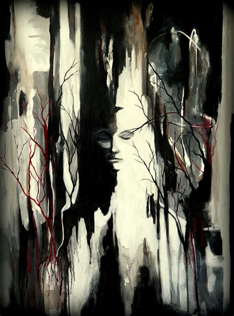 abstract art, tree, abstract, figure, woman, figurative art, paintings, abstract paintings ...