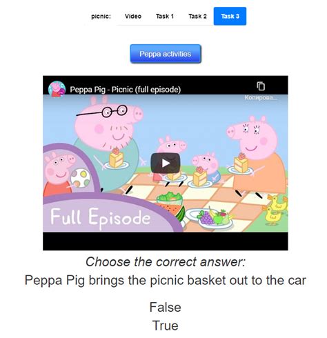 Learn English with Peppa Pig Peppa Pig Teddy, Online Workouts, Learn English, Picnic Basket ...