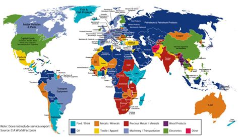 This map shows every country’s major export | World Economic Forum