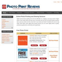 www.Photo-print-reviews.com - Digital Photo Printing Service Reviews