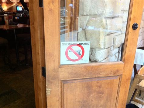 No Firearms Allowed | Sign on a restaurant door in Arizona | Michele ...