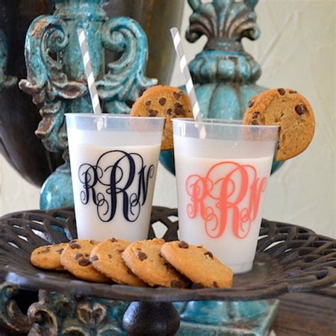 Custom Monogram Shatterproof Cups Personalized Frost Flex | Etsy