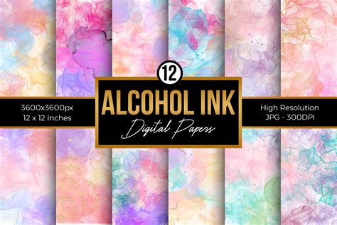 Alcohol Ink Digital Paper Graphic by Creative Store · Creative Fabrica