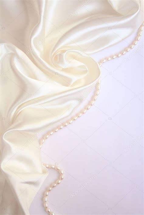 White Pearls White Silk Wedding Background - Stock Photo , #AD, #Silk, #Pearls, #White, #Wedding ...