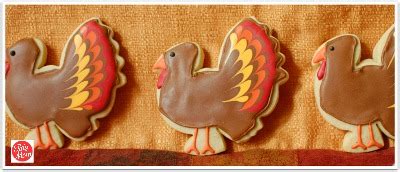 Thanksgiving Turkey Cut Out Cookies