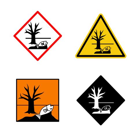 various environmental hazard sign suitable for climate change ...