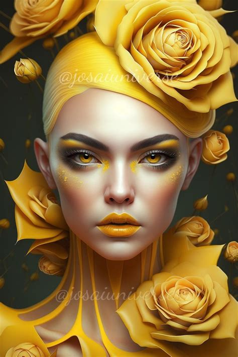 Woman Face Silhouette, Yellow Art, Fantasy Fairy, Beautiful Waterfalls ...