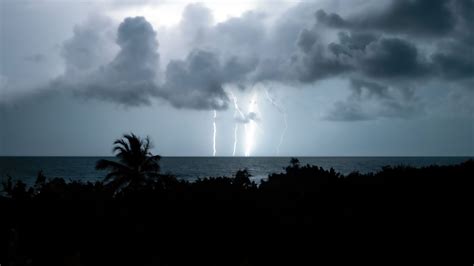 Thunderstorm Over Ocean