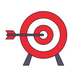 Target shooting cartoon Royalty Free Vector Image