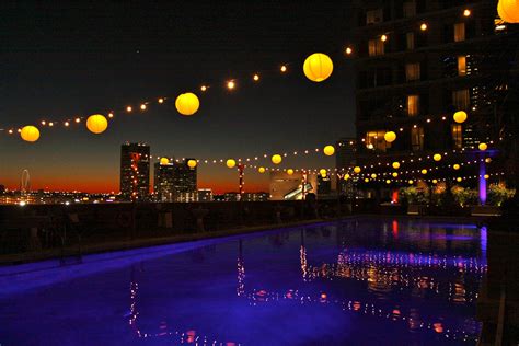 The Fairmont Dallas | Fairmont, Pool events, Outdoor event lighting