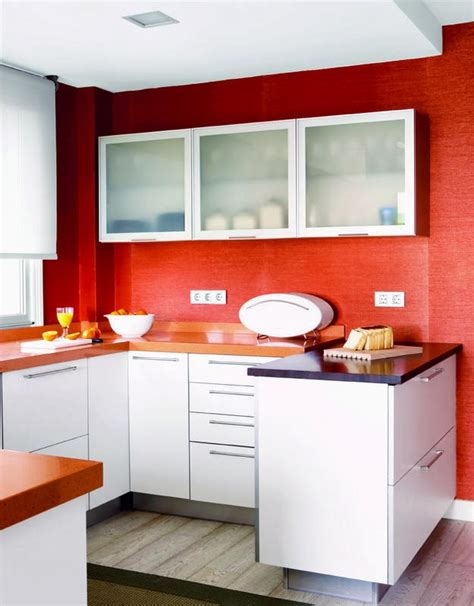 Red Walls in the Kitchen - Interiors By Color