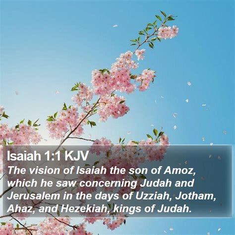 Isaiah 1:1 KJV Bible Verse Images