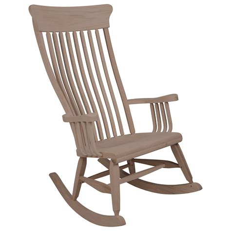 Daniels Amish Daniel Rocker Solid Wood Rocking Chair | Virginia Furniture Market | Wood Rockers