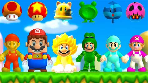 All New Playable Marios + Power-Ups in New Super Mario Bros. Wii! | Mario bros, Super mario bros ...