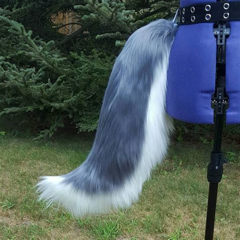 Classic Grey Wolf Tail