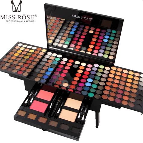 Miss Rose 180 Color Matte & Shimmer Eyeshadow Palette Professional Eye Makeup Full Color Eye ...