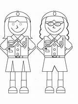 Girl Scout coloring Pages sketch template