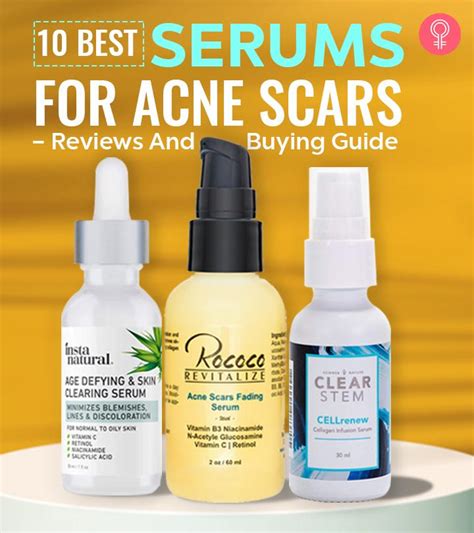 10 Best Serums For Acne Scars – Reviews And Buying Guide