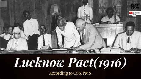 Pakistan Affairs : Lucknow Pact (1916) lecture 15 - YouTube