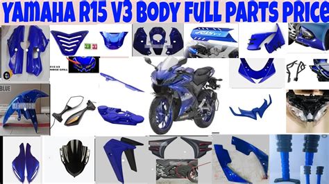 Yamaha R15 V3 body parts kit price full body parts price Yamaha R15 V3 ...