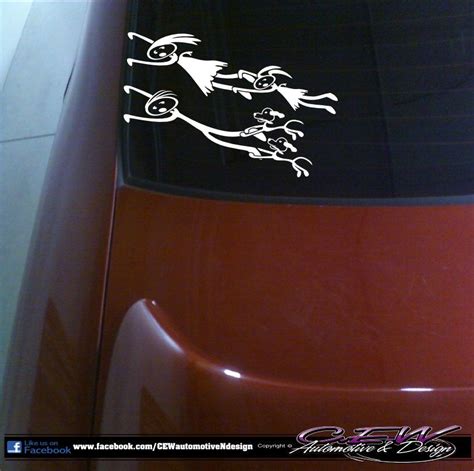 funny stick figure family decal, unique stick family car sticker, Mom, Dad, Daughter and 2 dogs ...